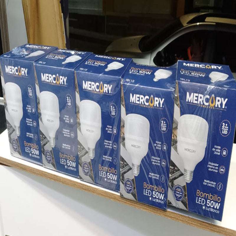 🔆 Combo x5 Bombillos LED 50W Luz Blanca – Alta Iluminación 💡✨