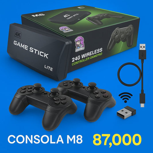 Consola Retro M8 HDMI Inalámbrica con 10.000 Juegos Clásicos | Diversión Familiar