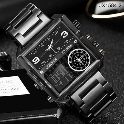 ⌚ Reloj Joefox Triple Hora de Acero Inoxidable – Resistente, Elegante y Multifuncional | Envío Gratis + Pago al Recibir