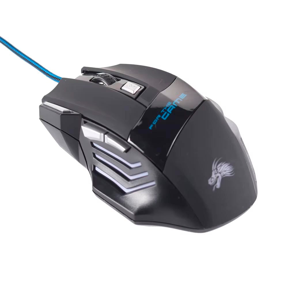 Mouse Gamer RGB 6 Botones Star Tec – Retroiluminación LED + Alta Precisión (3200 DPI)