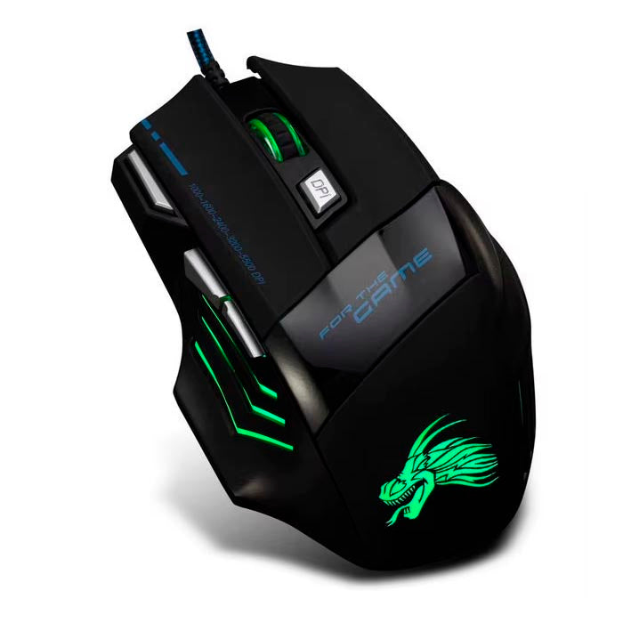 Mouse Gamer RGB 6 Botones Star Tec – Retroiluminación LED + Alta Precisión (3200 DPI)