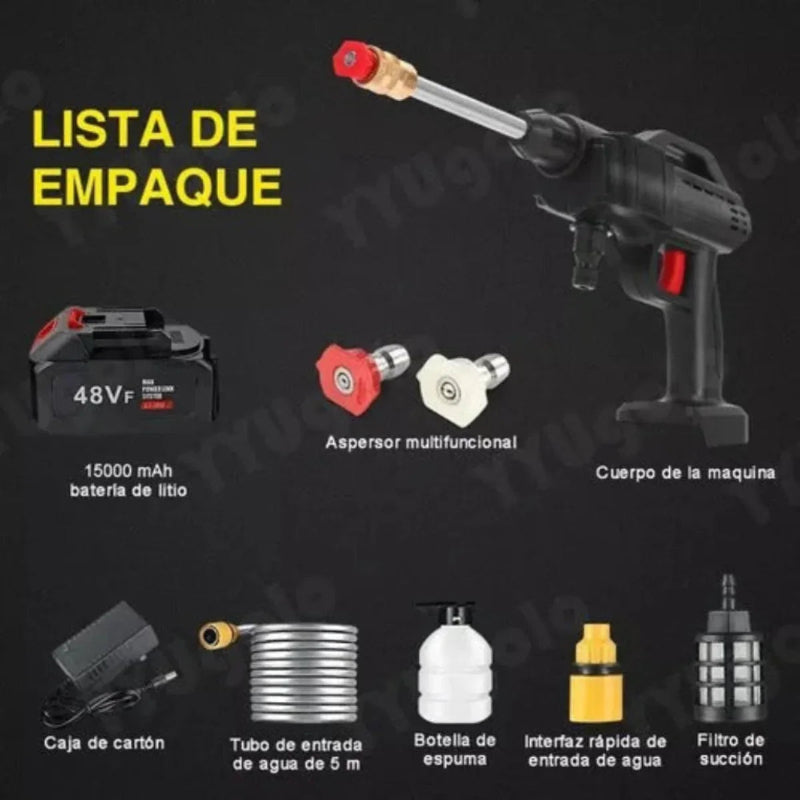 Hidrolavadora Portátil 48V 🚿 | Envío Gratis + Pago Contra Entrega - YopediFacil