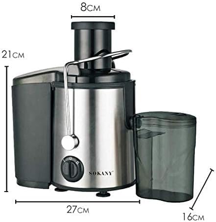 Extractor de Jugo Sokany 3 en 1 | Juguera, Licuadora y Molinillo Eléctrico 800W
