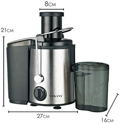 Extractor de Jugo Sokany 3 en 1 | Juguera, Licuadora y Molinillo Eléctrico 800W