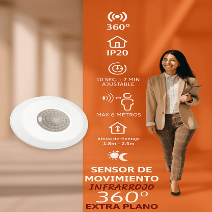 Sensor Infrarrojo 360° | Envío Gratis + Contra Entrega