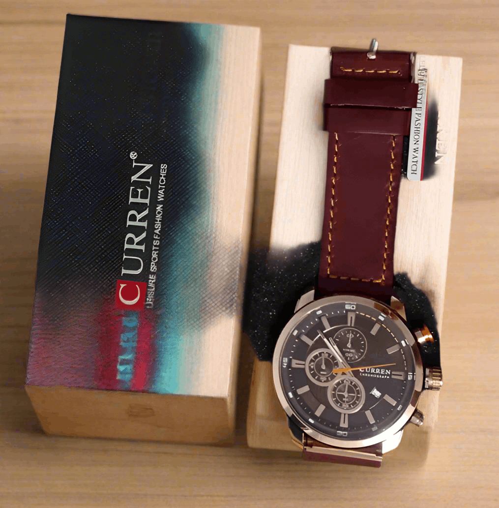 Reloj Curren 8291 Hombre Cronógrafo Original | Caja de Lujo + Resistente al Agua