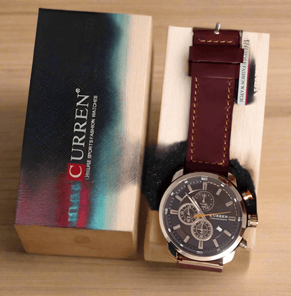 Reloj Curren 8291 Hombre Cronógrafo Original | Caja de Lujo + Resistente al Agua