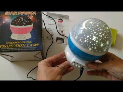 Lámpara Star Master Proyector Giratorio Cielo Estrellado con Música y Control Remoto – Pago al Recibir y Envío Gratis