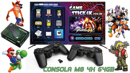 Consola Retro M8 HDMI Inalámbrica con 10.000 Juegos Clásicos | Diversión Familiar