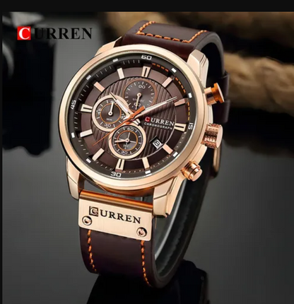 Reloj Curren 8291 Hombre Cronógrafo Original | Caja de Lujo + Resistente al Agua