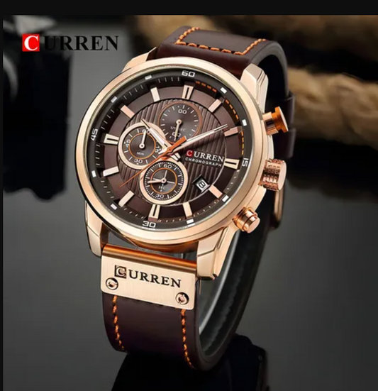 Reloj Curren 8291 Hombre Cronógrafo Original | Caja de Lujo + Resistente al Agua