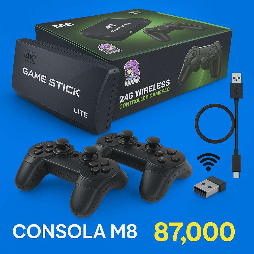 Consola Retro M8 HDMI Inalámbrica con 10.000 Juegos Clásicos | Diversión Familiar