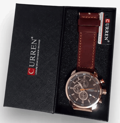 Reloj Curren 8291 Hombre Cronógrafo Original | Caja de Lujo + Resistente al Agua