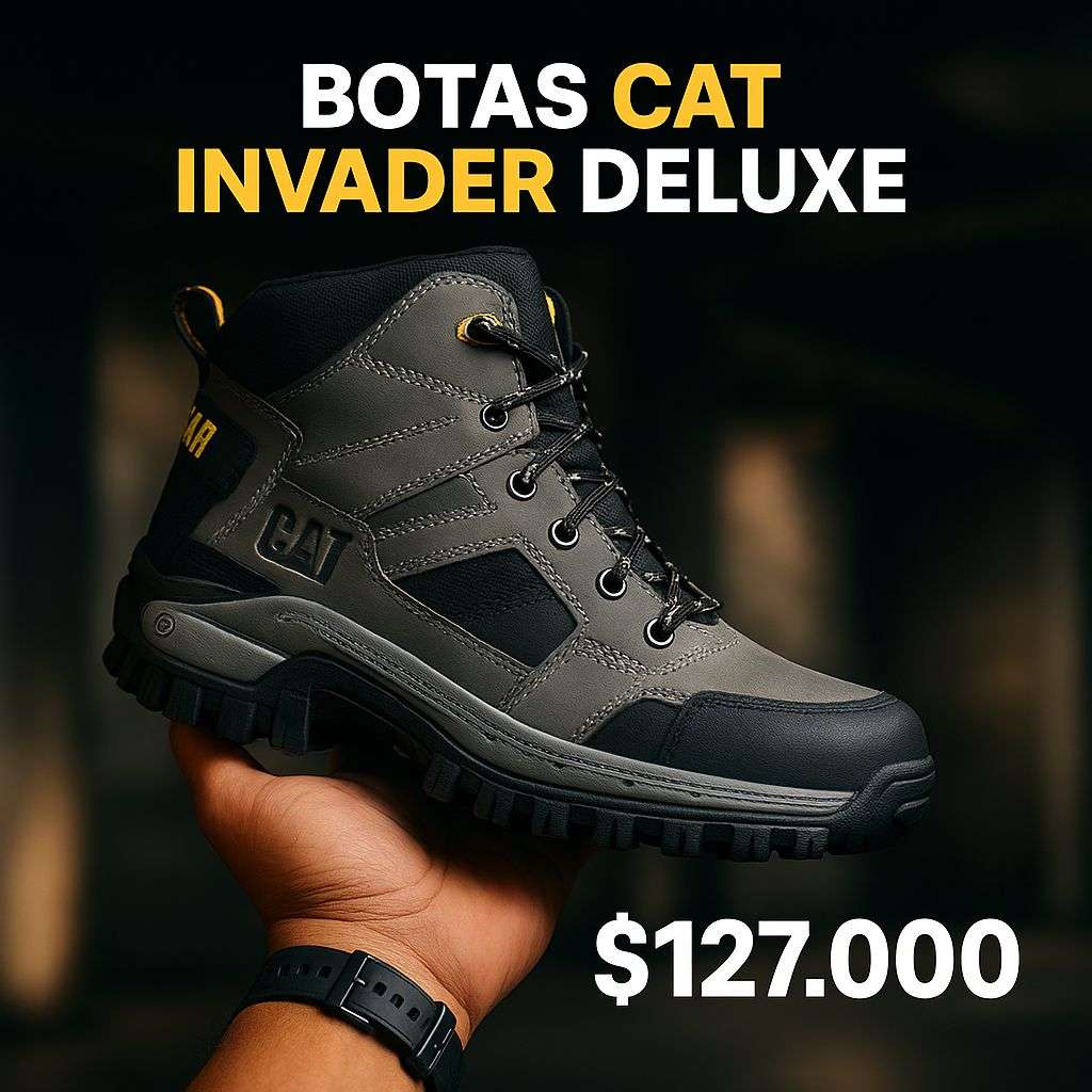Bota CAT INVADER Deluxe | Envío Gratis + Pago Contra Entrega